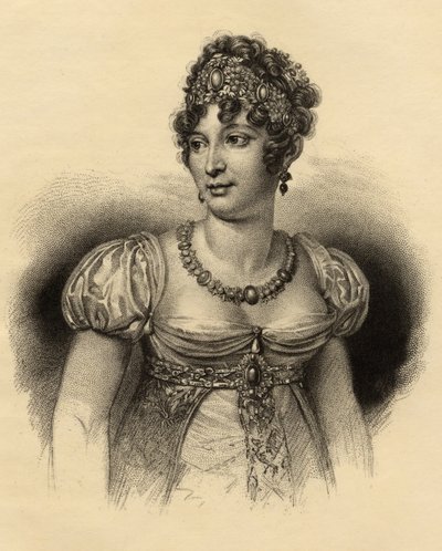 Caroline Bonaparte, Queen of Naples by French School